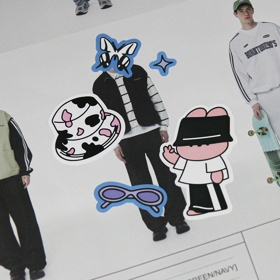 Usage example - DESIGN GOMGOM Reeli Color Line Paper Removable Sticker